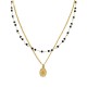 COLLANA A DOPPIO FILO CON PERLINE E PENDENTE - NK21124120E21 COLLANA A DOPPIO FILO CON PERLINE E PENDENTE - NK21124120E21