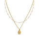 COLLANA A DOPPIO FILO CON PERLINE E PENDENTE - NK21124120E21 COLLANA A DOPPIO FILO CON PERLINE E PENDENTE - NK21124120E21