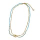 COLLANA A DOPPIO FILO CON PERLINE E CIONDOLO MANETTA - NK21124120E51 COLLANA A DOPPIO FILO CON PERLINE E CIONDOLO MANETTA - NK21124120E51