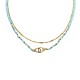 COLLANA A DOPPIO FILO CON PERLINE E CIONDOLO MANETTA - NK21124120E51 COLLANA A DOPPIO FILO CON PERLINE E CIONDOLO MANETTA - NK21124120E51