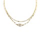 COLLANA A DOPPIO FILO CON PERLINE E CIONDOLO MANETTA - NK21124120E51 COLLANA A DOPPIO FILO CON PERLINE E CIONDOLO MANETTA - NK21124120E51