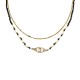 COLLANA A DOPPIO FILO CON PERLINE E CIONDOLO MANETTA - NK21124120E51 COLLANA A DOPPIO FILO CON PERLINE E CIONDOLO MANETTA - NK21124120E51