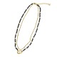 COLLANA A DOPPIO FILO CON PERLINE E CIONDOLO MOSCHETTONE OVALE - NK21124120E55 COLLANA A DOPPIO FILO CON PERLINE E CIONDOLO MOSCHETTONE OVALE - NK21124120E55