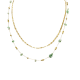 STONE BEADS DOUBLE STRAND NECKLACE - NK21124120G20