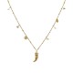 COLLANA PORTAFORTUNA CON CHARMS PIETRE E CORNO - NK21124128E61 COLLANA PORTAFORTUNA CON CHARMS PIETRE E CORNO - NK21124128E61