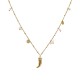COLLANA PORTAFORTUNA CON CHARMS PIETRE E CORNO - NK21124128E61 COLLANA PORTAFORTUNA CON CHARMS PIETRE E CORNO - NK21124128E61