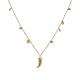 COLLANA PORTAFORTUNA CON CHARMS PIETRE E CORNO - NK21124128E61 COLLANA PORTAFORTUNA CON CHARMS PIETRE E CORNO - NK21124128E61