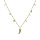 COLLANA PORTAFORTUNA CON CHARMS PIETRE E CORNO - NK21124128E61 COLLANA PORTAFORTUNA CON CHARMS PIETRE E CORNO - NK21124128E61