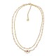 COLLANA A DOPPIO FILO CON PERLINE E CIONDOLO OCCHIO - NK21124136E47