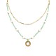COLLANA A DOPPIO FILO CON PERLINE STELLE E PENDENTE - NK21124136F51 COLLANA A DOPPIO FILO CON PERLINE STELLE E PENDENTE - NK21124136F51