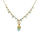 COLLANA CON CHARMS STELLA POLARE E PIETRA FORMA SCUDO - NK21124144E86
