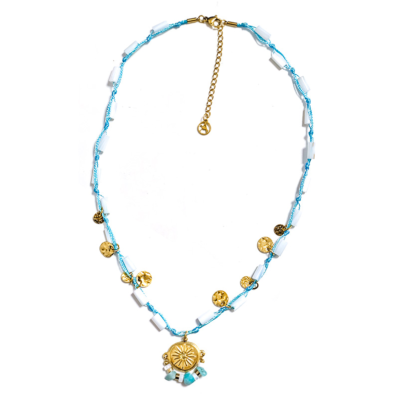 COLLANA IN CORDA CON PENDENTE - NK21124152E84