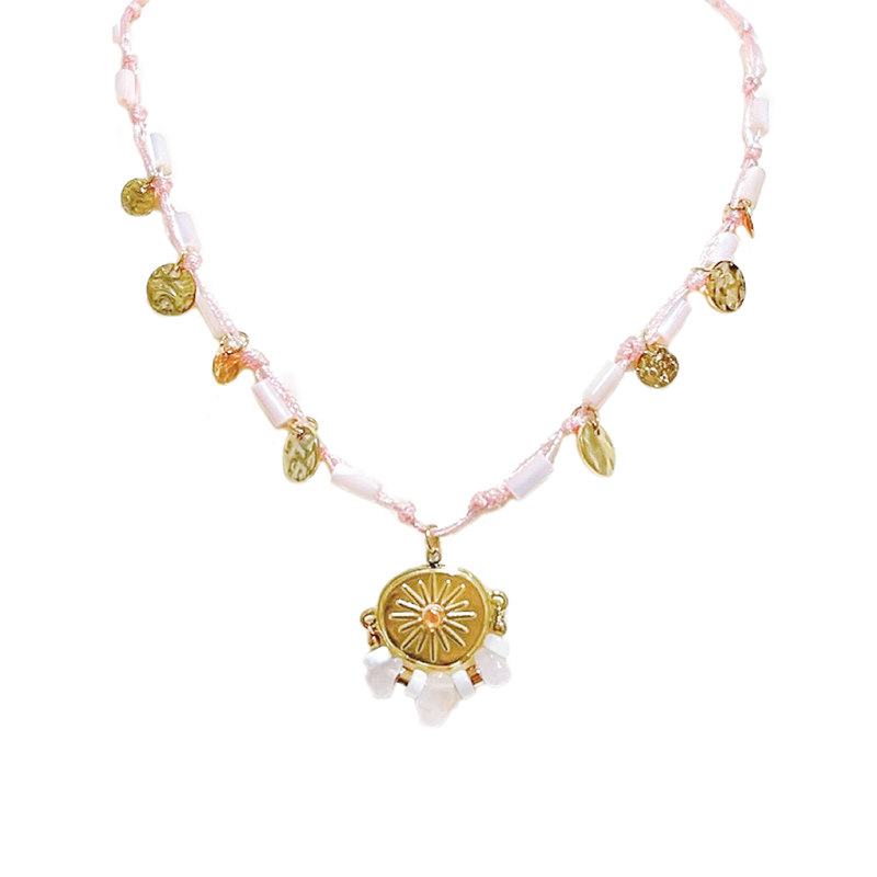 COLLANA IN CORDA CON PENDENTE - NK21124152E84