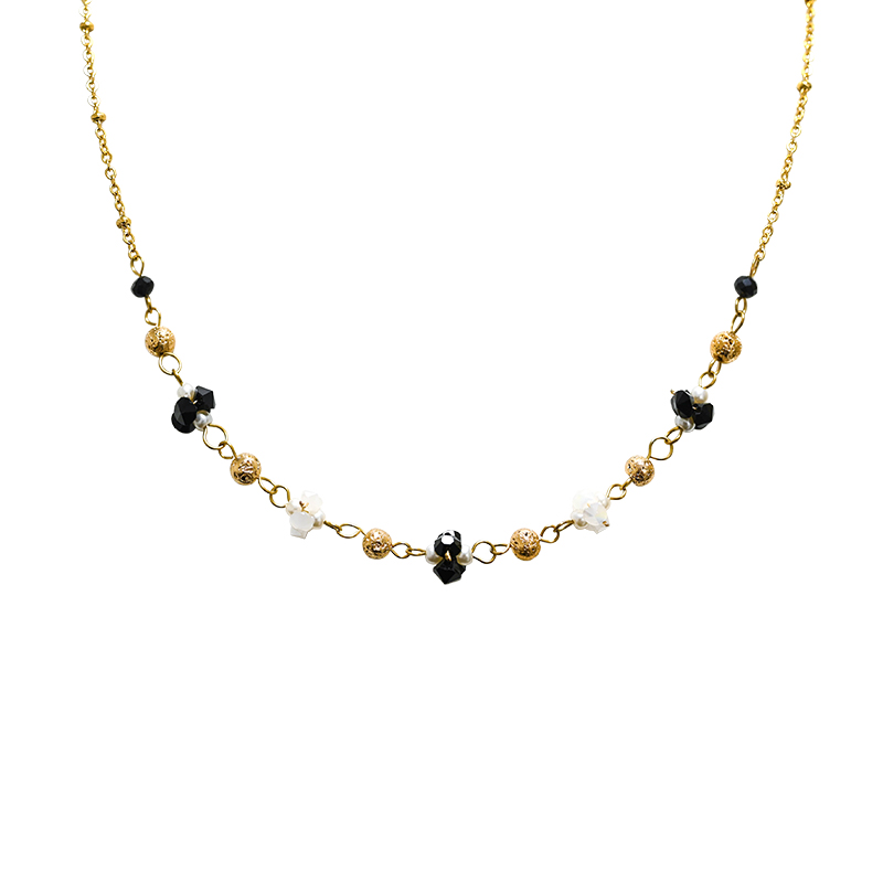 COLLANA CON PERLINE DI CRISTALLI - NK2112496F98