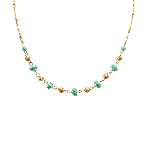 COLLANA CON PERLINE DI CRISTALLI - NK2112496F98