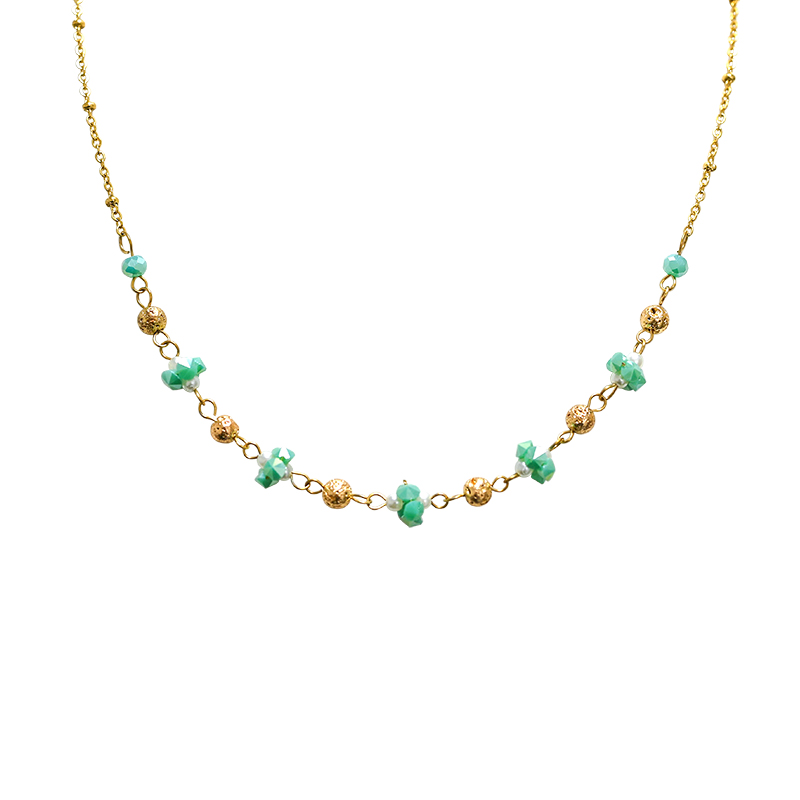 COLLANA CON PERLINE DI CRISTALLI - NK2112496F98