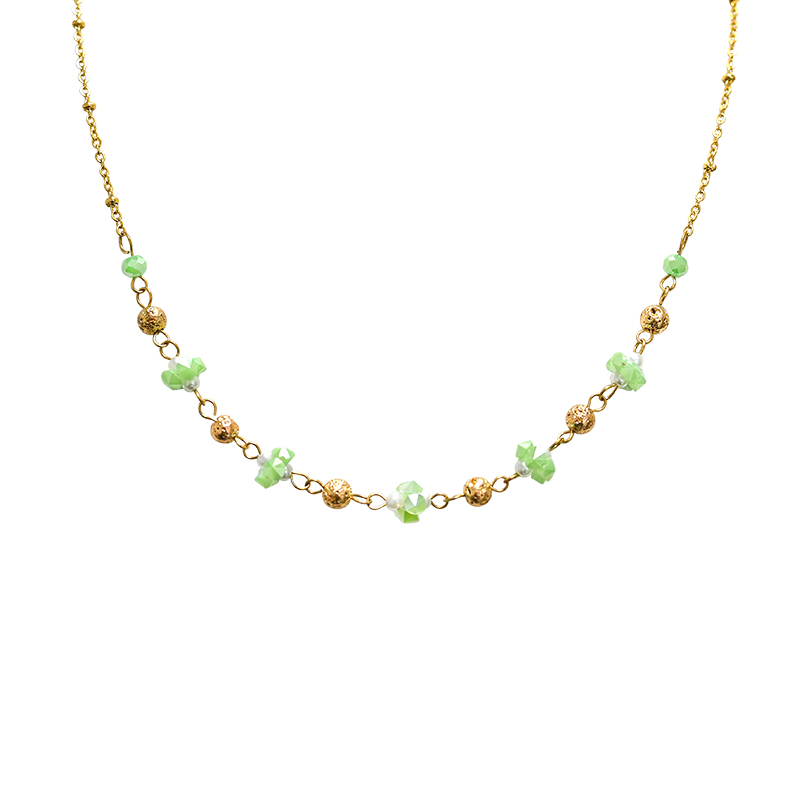 COLLANA CON PERLINE DI CRISTALLI - NK2112496F98