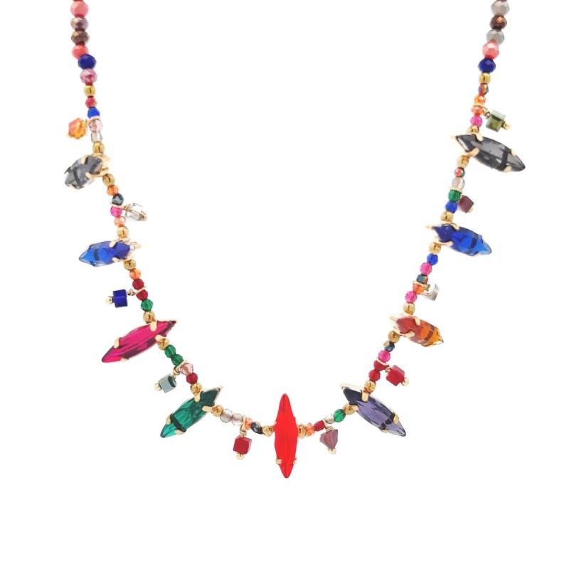 COLLANA CON CRISTALLI - NK22134D131