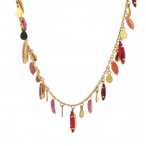 COLLANA CON CRISTALLI PENDENTI - NK22135D208