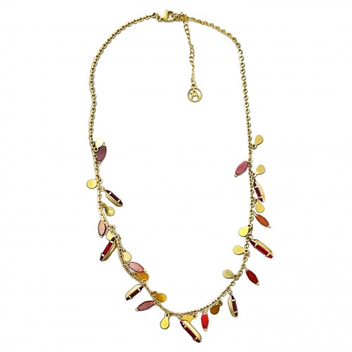 COLLANA CON CRISTALLI PENDENTI - NK22135D208