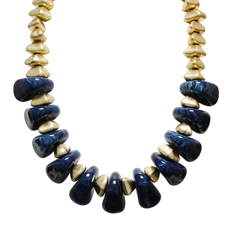 COLLANA CON PERLINE IN RESINA COLORATA – NY24220B907