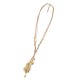 COLLANA LUNGA MULTIFILO IN CORDA CON NAPPA DI PEPITE - NY251184C567