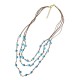 COLLANA LUNGA A TRE FILI IN CORDA CON PIETRE A PEPITA - NY251248C554