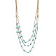 COLLANA LUNGA A TRE FILI IN CORDA CON PIETRE A PEPITA - NY251248C554