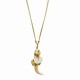 COLLANA LUNGA IN CORDA CON PENDENTI MIX RESINA E METALLO DORATO - NY251344C560