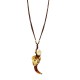 COLLANA LUNGA IN CORDA CON PENDENTI MIX RESINA E METALLO DORATO - NY251344C560