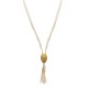COLLANA LUNGA MULTIFILO IN CORDA CON NODO A NIDO E FRANGE - NY251424C564