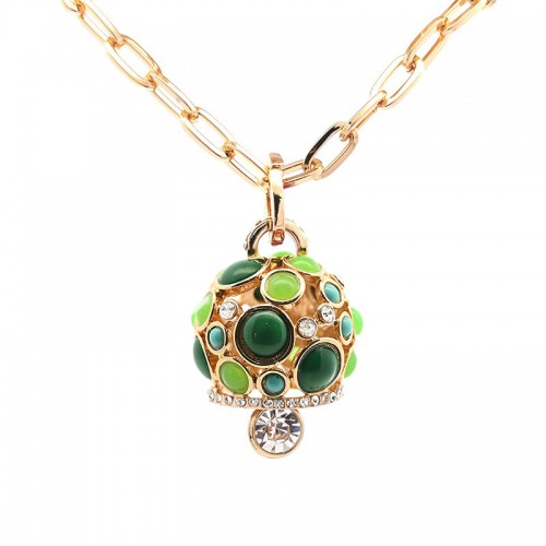 COLLANA CATENA LUNGA CON CAMPANA COLORATA - S10101A
