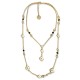COLLANA DOPPIO FILO QUADRIFOGLIO - S13991A