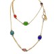 COLLANA LUNGA CON QUADRATI IN RESINA COLORATA - S15676A
