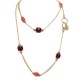 COLLANA LUNGA CON QUADRATI IN RESINA COLORATA - S15676A