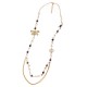 COLLANA LUNGA DI PERLE E PIETRE CON FIOCCO - S16179A