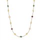 COLLANA LUNGA CON ELEMENTI GEOMETRICI E VETRO COLORATO - S16359A