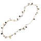 COLLANA LUNGA DI PERLE E PIETRE CON FIORI E CUORI - S87101A