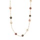 COLLANA LUNGA CON PERLE E FIORI - S8980A