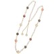 COLLANA LUNGA CON PERLE E FIORI - S8980A