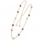 COLLANA LUNGA CON PERLE E FIORI - S8980A COLLANA LUNGA CON PERLE E FIORI - S8980A