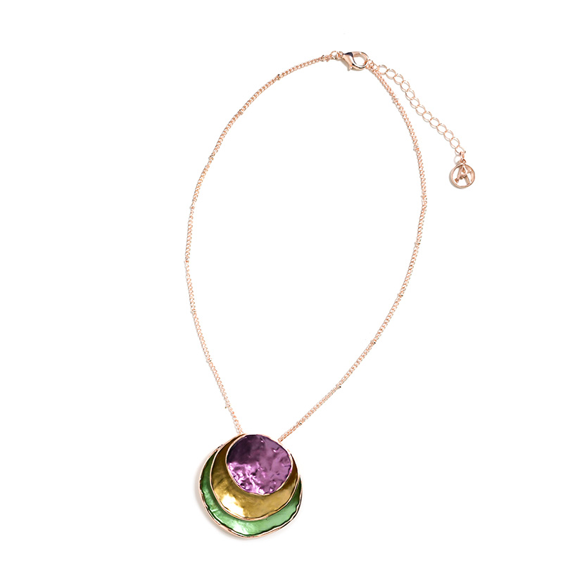 COLLANA CON CIONDOLO TONDO SMALTATO - SW1882736B87