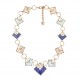 COLLANA QUADRATO SMALTATO CON STRASS  - SW1910281104F9