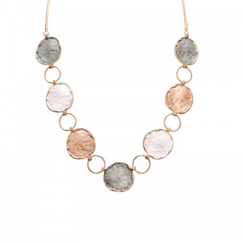 COLLANA CERCHI E TONDI SMALTATI - SW20823944B47