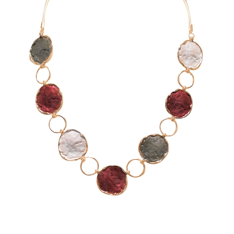 COLLANA CERCHI E TONDI SMALTATI - SW20823944B47