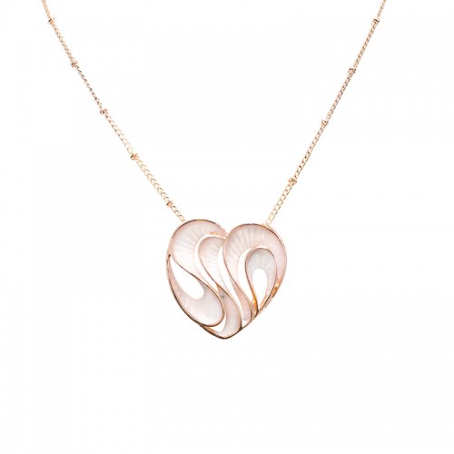 COLLANA CON CIONDOLO CUORE SMALTATO - SW211460A20