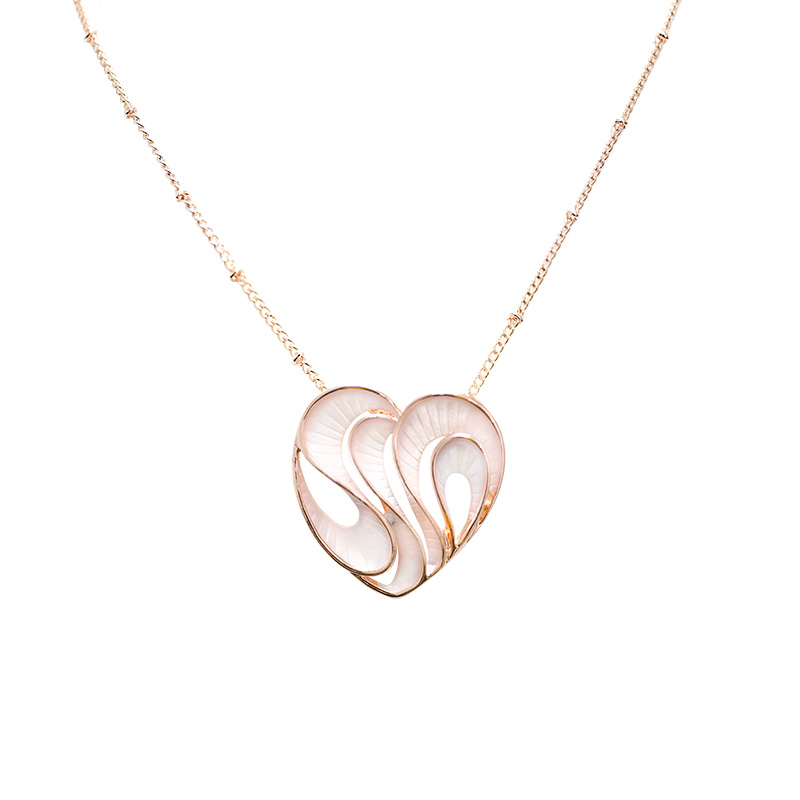 COLLANA CON CIONDOLO CUORE SMALTATO - SW211460A20