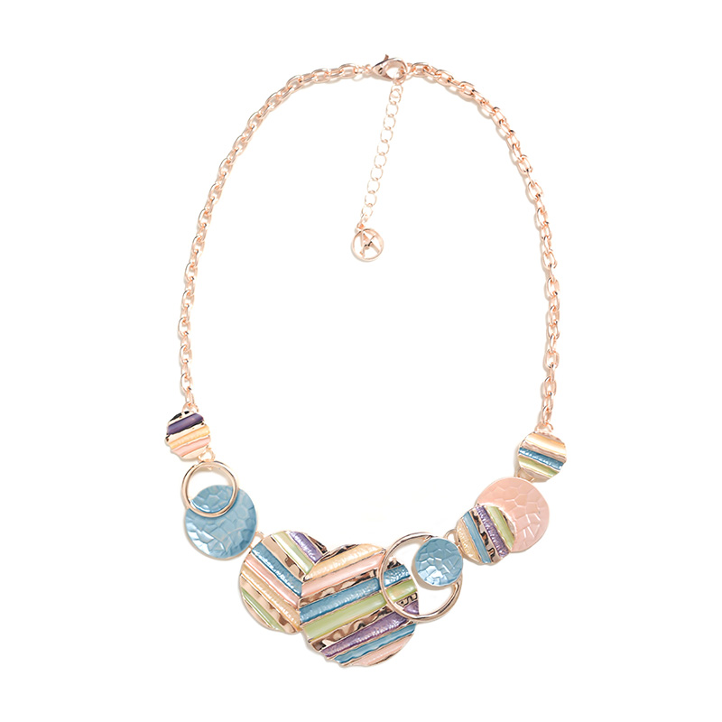 COLLANA CON CERCHI SMALTATI - SW221056D641 COLLANA CON CERCHI SMALTATI - SW221056D641