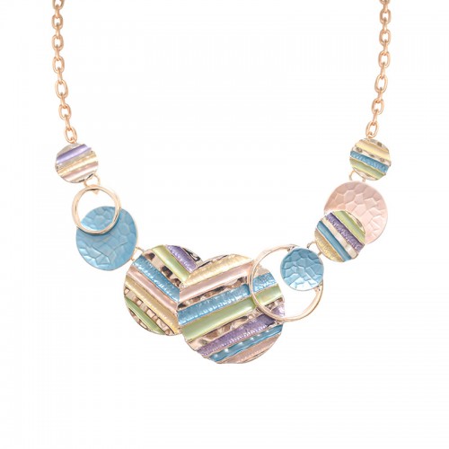 COLLANA CON CERCHI SMALTATI - SW221056D641