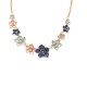 COLLANA CON FIORI SMALTATI E STRASS - SW22341104B63